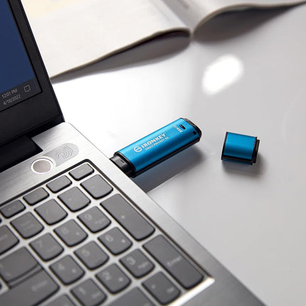 Kingston IronKey Vault Privacy 50 FIPS 197 Certified & XTS-AES 256-bit Encrypted USB Drive for Data Protection - IKVP50/256GB