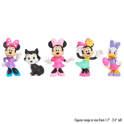 Just Play Disney Junior Minnie Mouse Mini Figures 5-Pack, Kids Toys for Ages 3 Up