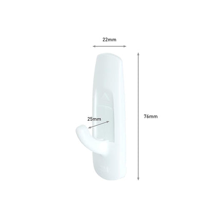 Command Medium Hooks, White, 6-Hook