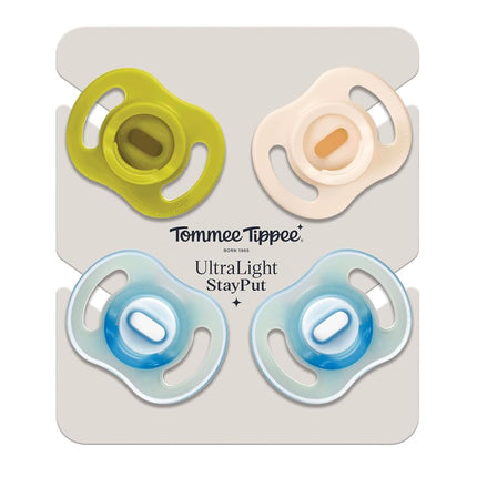Tommee Tippee Ultra-Light StayPut Day and Night Dummy 6-18m Silicone