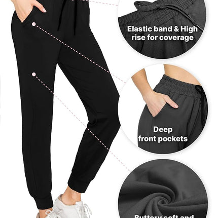 Pantalones Jogger Super Suaves ALWAYS para Mujer - Pantalones Elásticos Casuales para Mujer Uso Diario Yoga Entrenamiento, Azul Cielo, XL