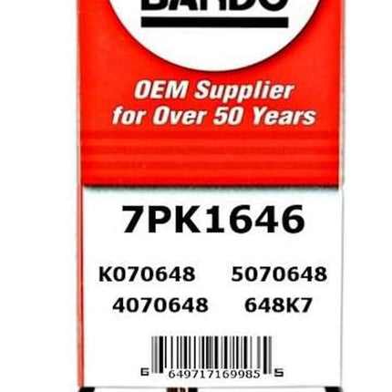 Bando USA 7PK1646 OEM Quality Serpentine Belt