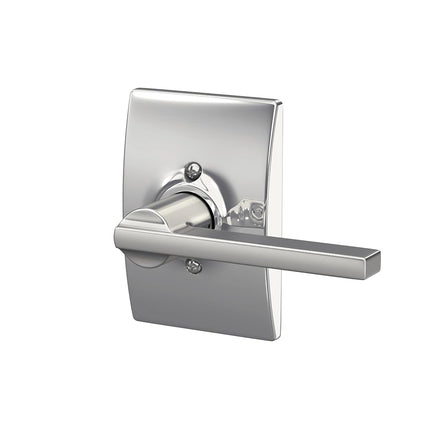Schlage F170LAT625CEN Century Collection Latitude Decorative Trim Lever, Bright Chrome