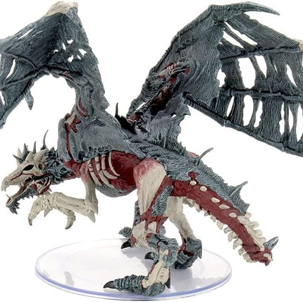 WizKids Dungeons and Dragons Icons of the Realms - Boneyard, Adult Green Dracolich, DnD Miniatures