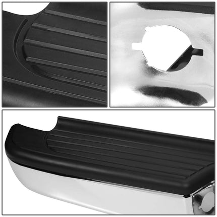 DNA Motoring ZTL-Y-0122 Parachoques trasero de acero al carbono con acabado cromado, compatible con Tacoma 1995-2004