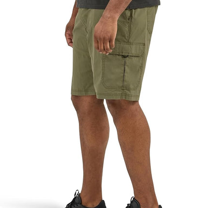 Lee Men's Big & Tall Extreme Motion Crossroad Cargo Short, Olive Night, 50 Big