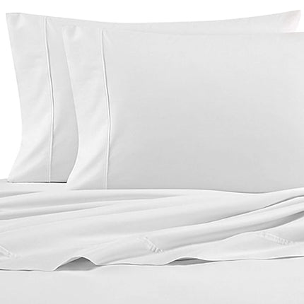 Nautica - Queen Sheet Set, Cotton Percale Bedding Set, Crisp & Cool, Lightweight & Breathable (White, Queen)