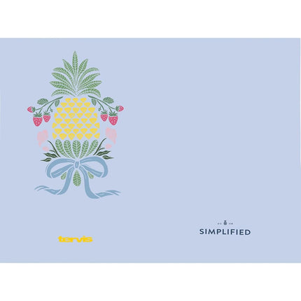 Tervis Simplified - Gobelet isotherme à double paroi fabriqué aux États-Unis, motif jardin d'ananas, garde les boissons froides et chaudes, 710 ml, Classique