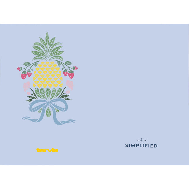 Tervis Simplificado - Vaso Aislante de Doble Pared Hecho en EE. UU. con Diseño Pineapple Garden Mantiene las Bebidas Frías y Calientes, 24oz, Clásico