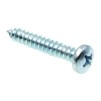 Prime-Line 9019795 Sheet Metal Screw, Self-Tapping, Pan Head Phillips, #8 X 1 in, Zinc Plated Steel, Pack of 75