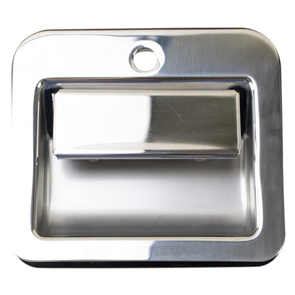 TRQ Front Metal Exterior Door Handle Chrome RH Pas
