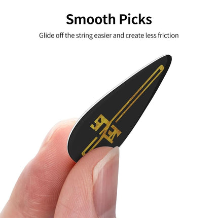 12 Pack Christian-Jesus-Flat Cross Guitar Picks, 0.46 0.71 0.96mm Includes Medium Heavy Thin Thickness for Bass, Electric Acoustic Guitar, Ukulele
