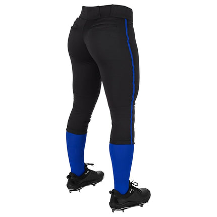 Champro Women's Tournament Low Rise Softball Pants with Side Piping