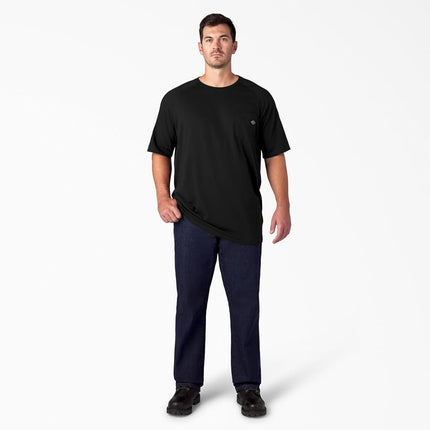 Camiseta Dickies de manga corta Performance Cooling para hombre, negro, extragrande