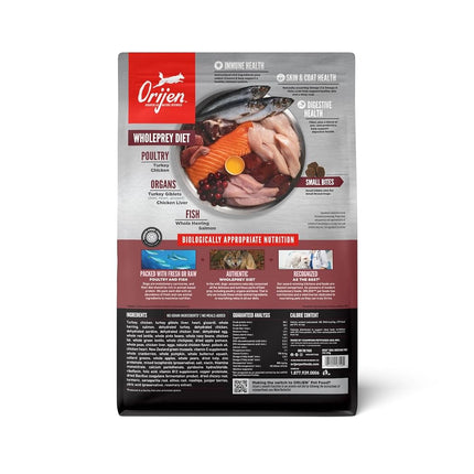 ORIJEN 1.8kg Small Breed Dog Fresh Turkey, Fresh Chicken, Raw Quail & Fresh Cage-Free Eggs