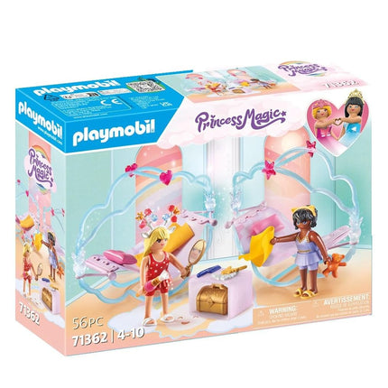 PLAYMOBIL 71362 Princess Magic: Princess Party in the Clouds, a fairy-tale magical world with cloud beds, hammocks and treasure chest, fun imaginative role-play, playsets suitable for children ages 4+
