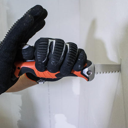 Klein Tools 31737 Folding Jab Saw/Drywall Hand Saw with Lockback at 180 and 125 Degrees and Tether Hole