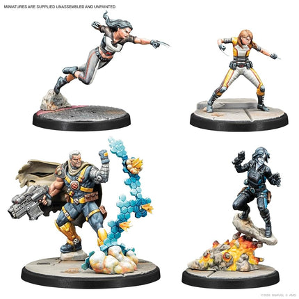 Asmodee, Marvel: Crisis Protocol - X-Force, Affiliation Pack, EN Version, Tabletop Expansion for 2 Players from Age 14 with a Playing Time of 90-120 Minutes, Multilingual