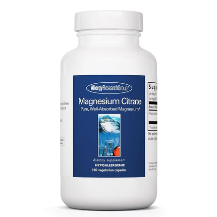 Allergy Research Group Citrate de magnésium 180 gélules végétales