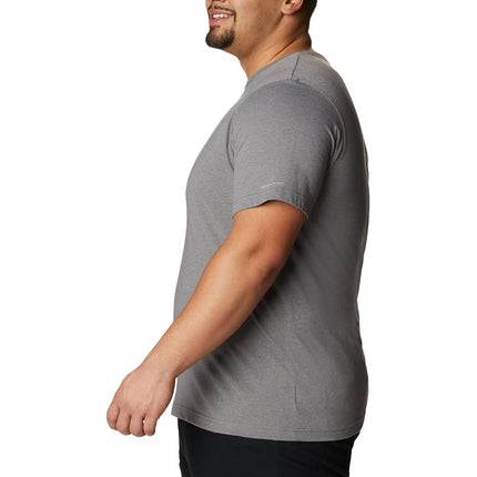 Camisa de senderismo de manga corta Columbia Thistletown Hills para hombre, gris jaspeado, 3X Tall