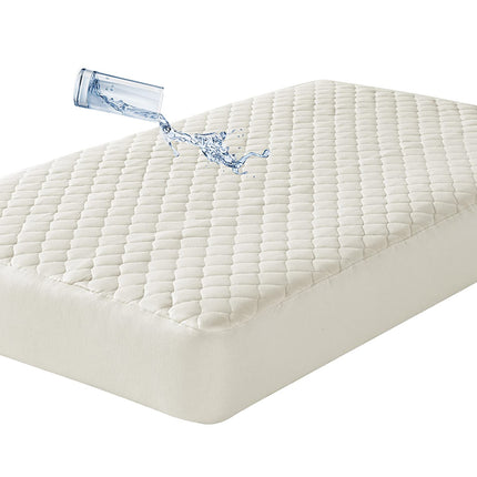 American Baby Company Waterproof Quilted Crib and Toddler Size Fitted Mattress Cover made with Organic Cotton, Natural Color - Vinyl Free