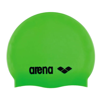 Arena Classic Junior Silicone Unisex Swim Cap for Girls and Boys Comfortable Durable Kids’ Pool Bathing Cap, One Size, Yellow/Black