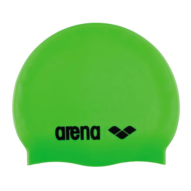 arena Classic Silicone JR Youth Swim Cap, SkyBlue / White