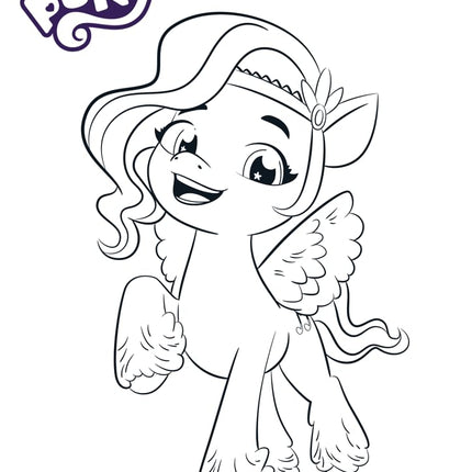 Crayola My Little Pony Coloring Book with Stickers, Gift for Girls and Boys, 96 Pages, Ages 3, 4, 5, 6