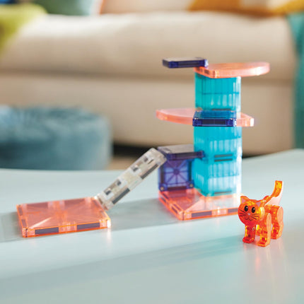 Magna-Tiles® Cat Tree 13-Piece Magnetic Construction Set, The Original Magnetic Building Brand