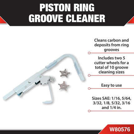 Performance Tool W80576 Piston Ring Groove Cleaner