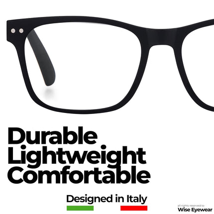 2 Pack Bulk Multi Focus 3 Power Progressive Reading Glasses - No Line (2 Pack Black, 1.00, x)