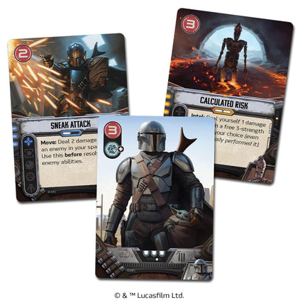 Unexpected Games Star Wars: The Mandalorian Adventures Board Game - Cooperative Missions Inspired by Season 1! Strategy Game for Kids and Adults, Ages 12+, 1-4 Players, 30-60 Minutes