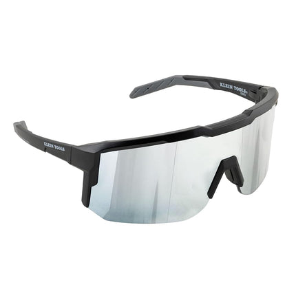 KLEIN TOOLS 03003 Polarized Blade Safety Glasses Silver Lens, ANSI Z87.1+ Impact-Rated, Anti-Fog and Scratch-Resistant, 99.9% UV Protection, Optical Class-1 Clarity Lens