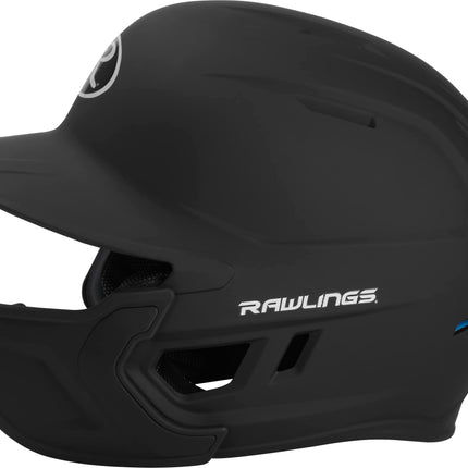 Rawlings Mach 1-Tone Right Batting Helmet W/Adjustable Face Guard Right Handed Adjustable, JR, Black