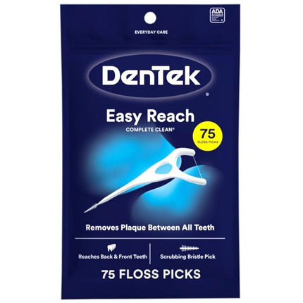 DenTek, Complete Clean Floss Picks 75 Floss Picks Pack of 3, 225 Count