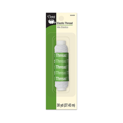 Dritz 30 Yards Elastic Sewing Thread White