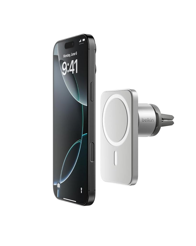 Belkin MagSafe Vent Mount - Magnetic Phone Holder for iPhone 14, 13, 12 Pro Max, Pro, Mini Models (Renewed Premium)