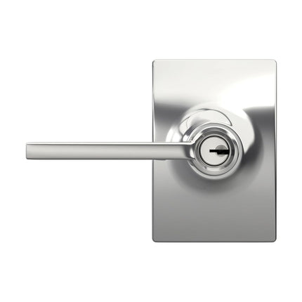 Schlage F51A LAT 625 CEN Century Collection Latitude Keyed Entry Lever, Bright Chrome