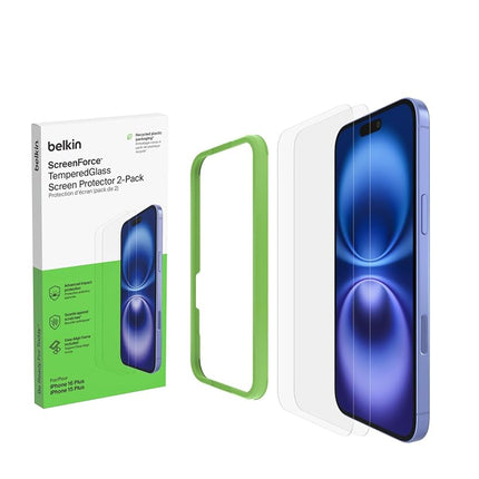 Belkin ScreenForce UltraGlass 2 Treated Screen Protector, Scratch-Resistant, 9H Hardness Tested Glass, Slim Design, Full Screen Coverage for iPhone 14 Pro Max, Bubble-Free Application