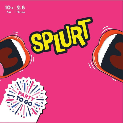 Gamewright - Party to Go - Splurt - Pensez vite, dites-le en premier - 10 ans et plus, 2-8 joueurs