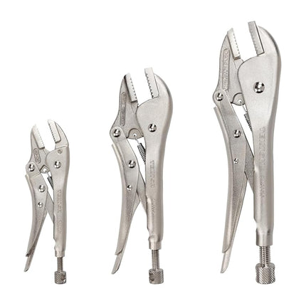 TEKTON Straight Jaw Locking Pliers Set (3-Piece) | PLK90004