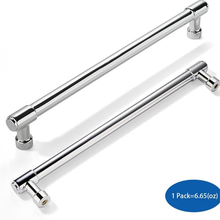khtumeware 6 Pack 8 Inch(203mm) Polished Chrome Cabinet Pulls Kitchen Cabinet Handles Kitchen Cabinet Hardware for Cupboard Drawer Pulls Dresser Handle