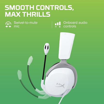 HyperX CloudX Stinger 2 Core - Casque de gaming pour Xbox, Léger, Casque supra-auriculaire avec micro, Fonction muet par rotation, Transducteurs de 40 mm