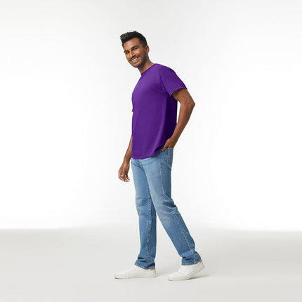 Gildan Heavy Cotton T-Shirt, Style G5000, Multipack, Purple (2-Pack), XL (Pack of 2)