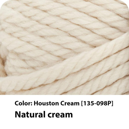 Lion Brand Yarn Hometown Yarn, Bulky Yarn, Yarn for Knitting and Crocheting, 3-Pack, Houston Cream