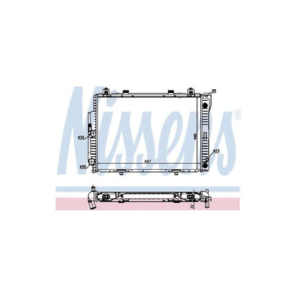 Nissens 62713A Radiator, engine cooling