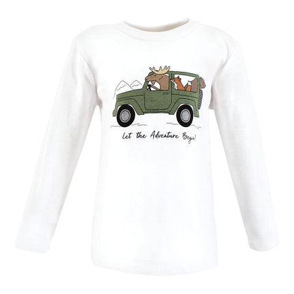 Hudson Baby T-shirts à manches longues pour bébés, Aventure Animale, 5T