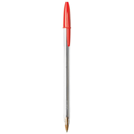 BIC Cristal Xtra Smooth Ballpoint Pen, Medium Point (1.0mm), Red, 10-Count