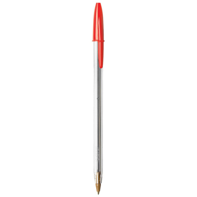 BIC Cristal Xtra Smooth Ballpoint Pen, Medium Point (1.0mm), Red, 10-Count