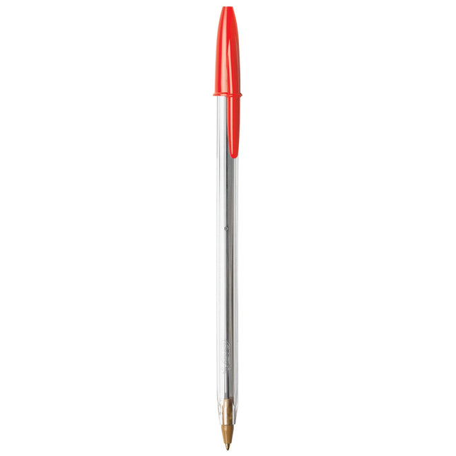Bolígrafo BIC Cristal Xtra Smooth, Punta Mediana (1.0mm), Rojo, 10 Unidades